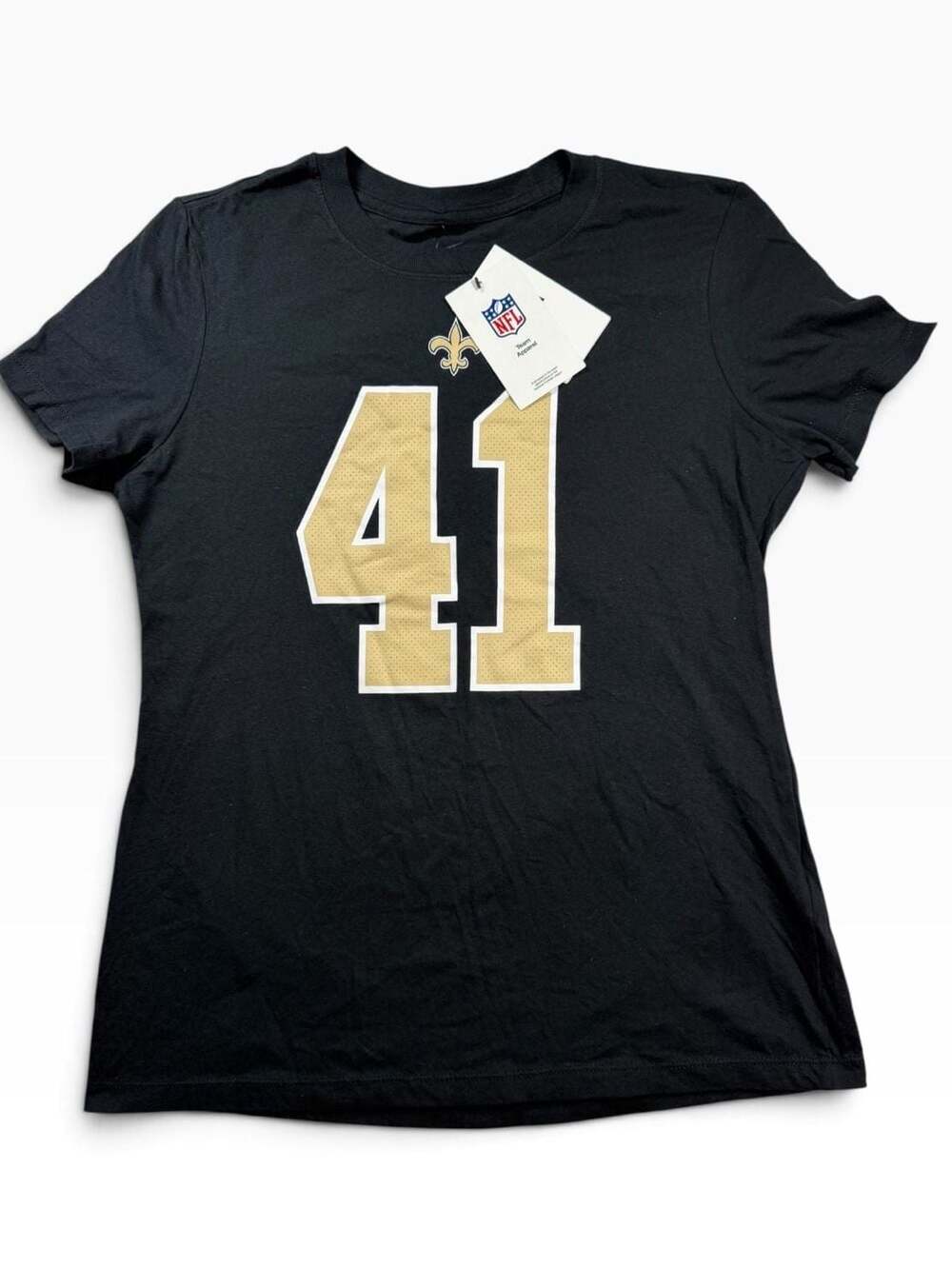 Nike New Orleans Saints Alvin Kamara #41 Women’s T-Shirt Black NWT Medium